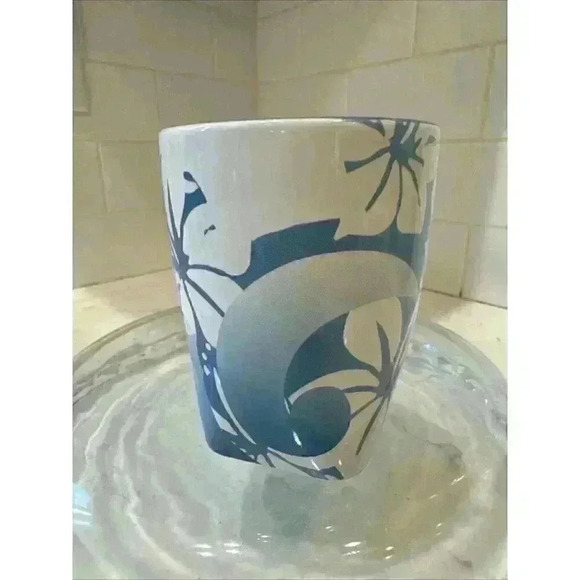 Disney IT'S A SHORE THING Mug Flower Floral Blue Hibiscus Coffee Tea - Picture 7 of 12